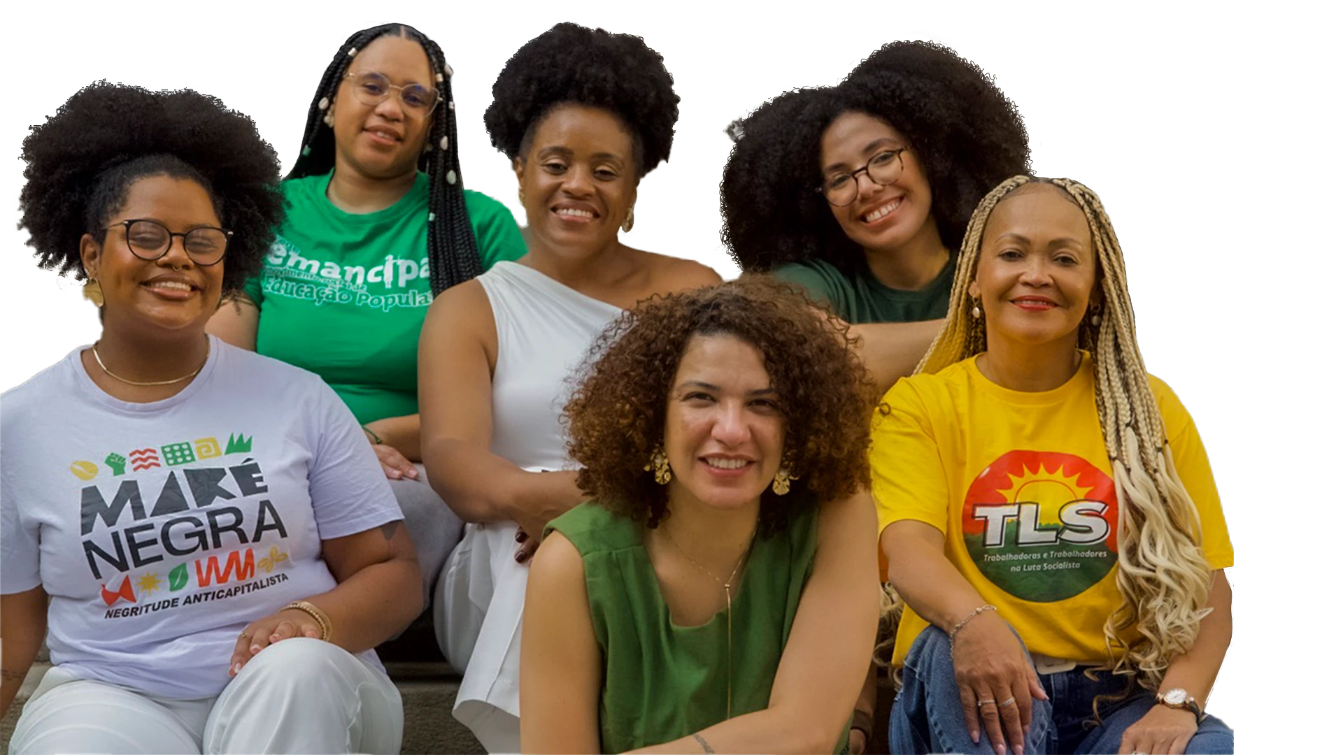 Quem são as Pretas — Mônica, Ana Laura, Letícia, Rose, Poliana e Thayssa